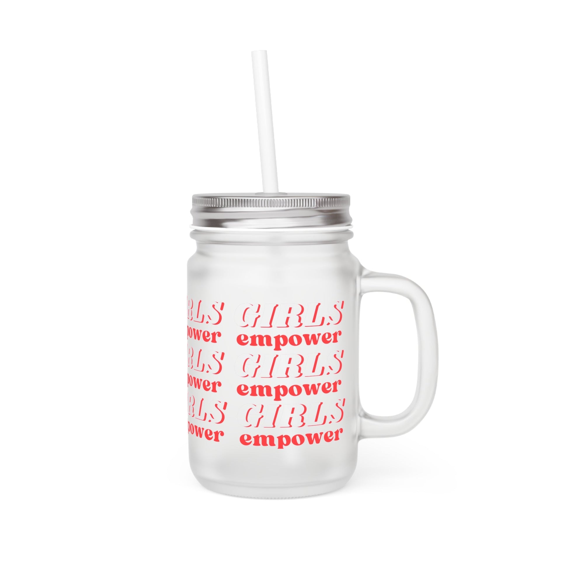 Printify - Girls Empower Girls Mason Jar - Female Empowerment - Yonifyer