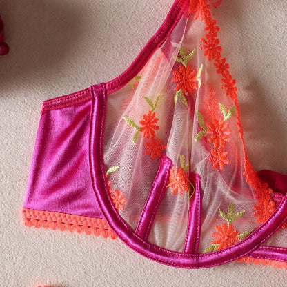 Yonifyer - Aurora - Vibrant Bloom Lingerieset - Yonifyer