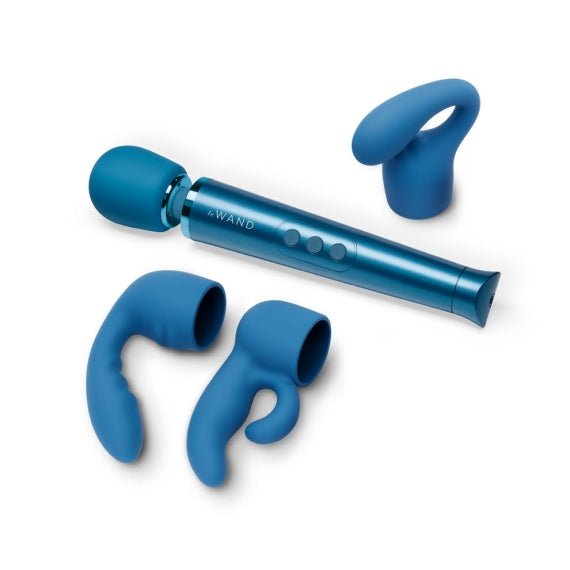 Le Wand - Kopie van Le Wand Petite Massager + Attachments Bundle - Blue - Yonifyer