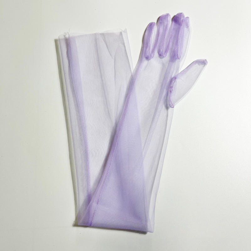 Yonifyer - Lange handschoenen van transparante tule - Yonifyer