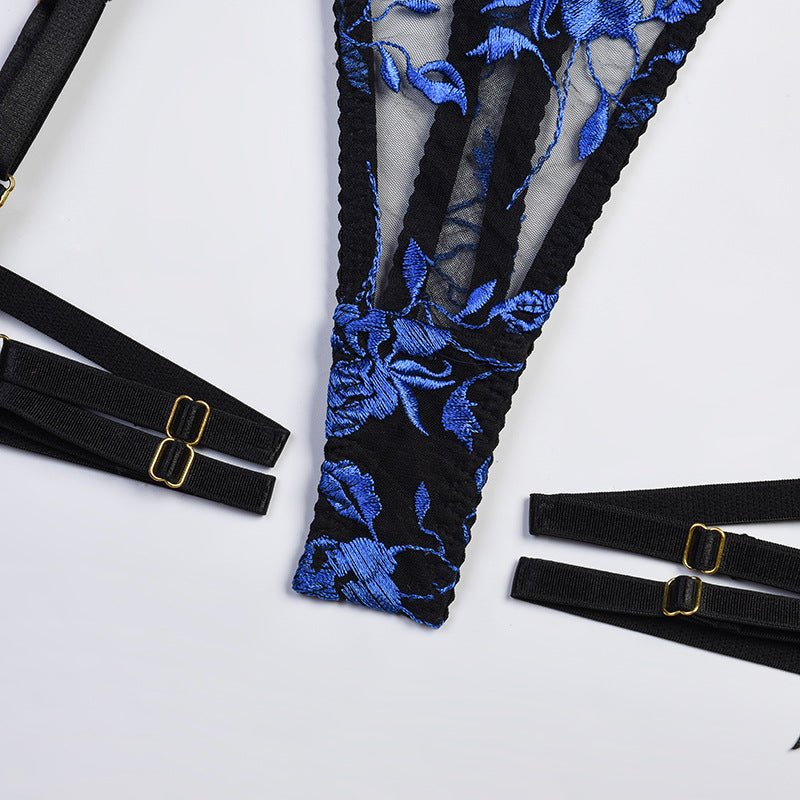 Yonifyer - Midnight Flower - Kanten Bloemen Lingerie Set - Yonifyer