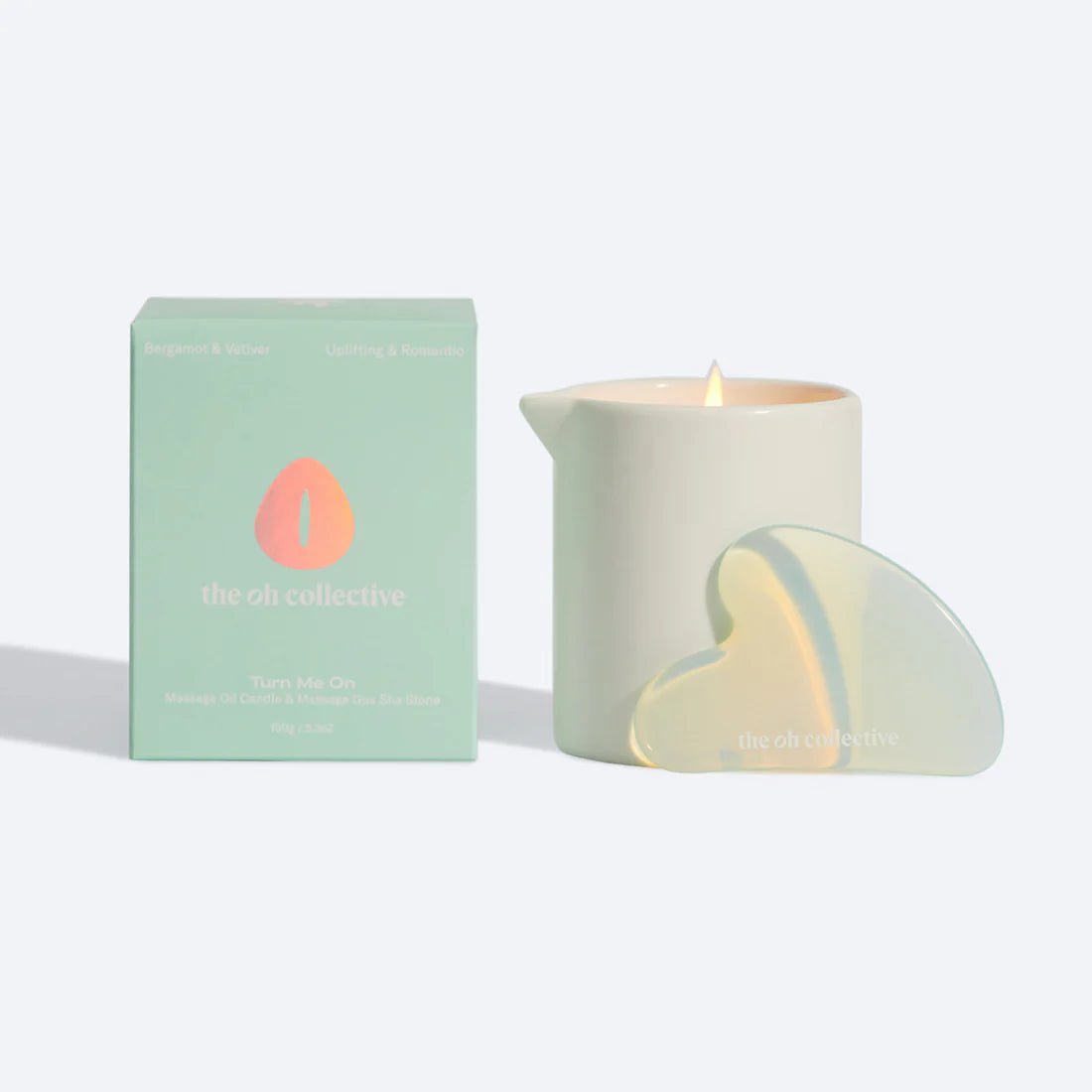 The Oh Collective - The Oh Collective - Turn Me On | Massagekaars & Gua Sha Steen | Vetiver & Bergamot - Yonifyer